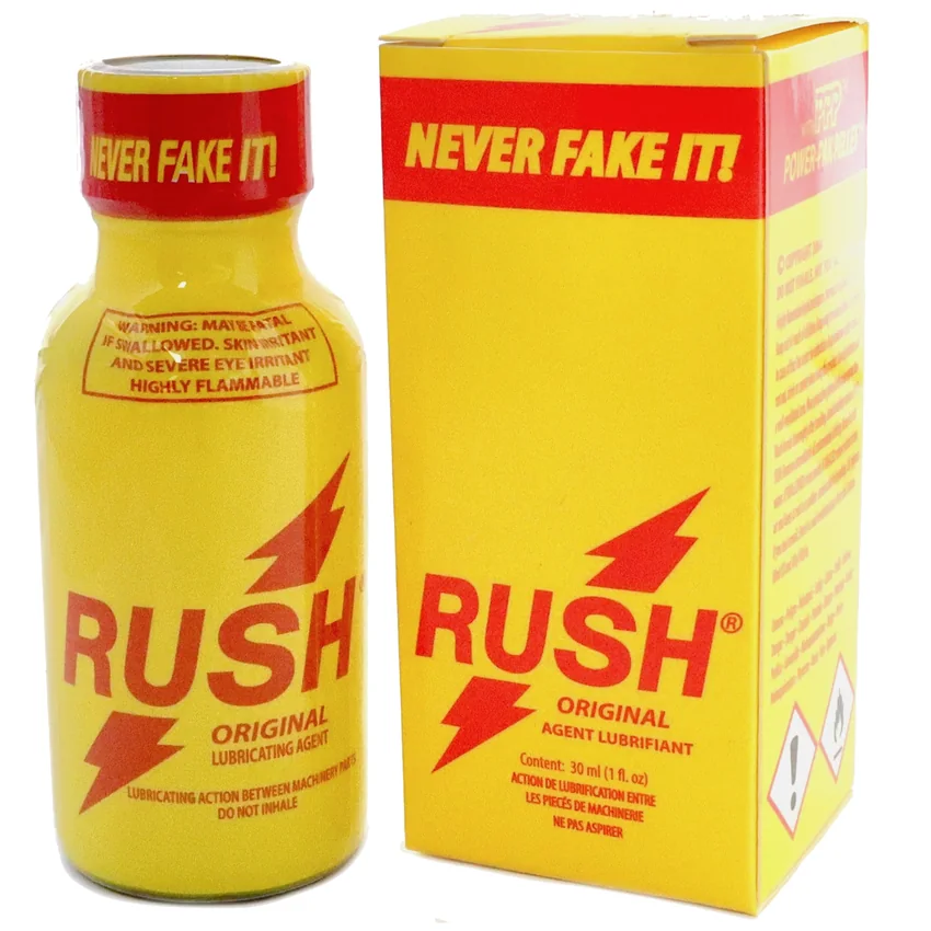RUSH bottle and box product display